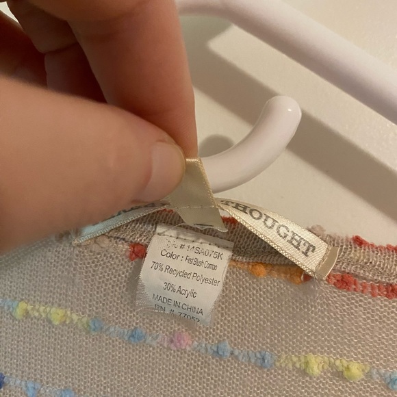 Threads 4 Thought Knit Striped Pullover - Size Small - Grey, Multicolor - Picture 6 of 7